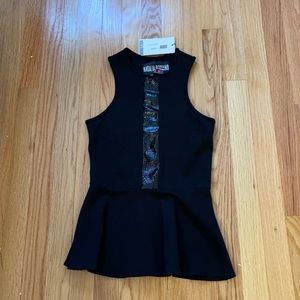 Natalia Romano Emily peplum top